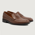 Baxton Marrone Mocassini in pelle da Uomo