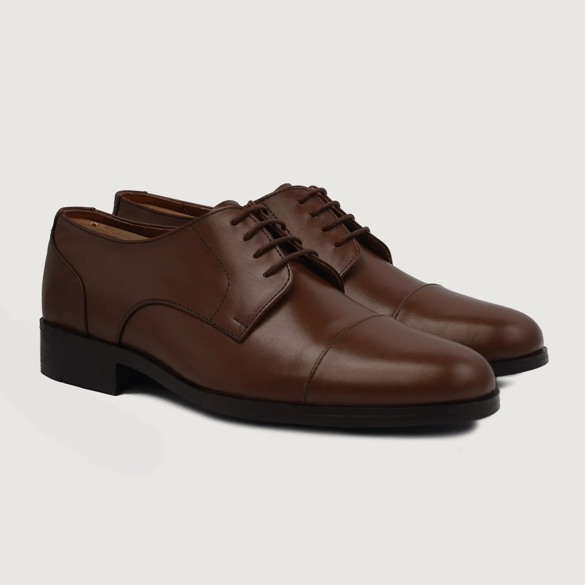 Attorney Derby Marrone Scarpe in pelle da Uomo For Men in Brown Full-Grain Leather - Vista laterale | Acquista online