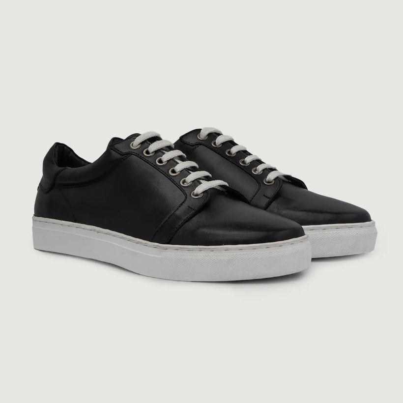 Carter Runn Nero Leather Sneakers da Uomo