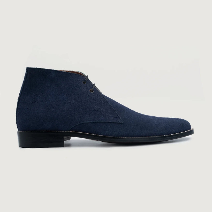 Corry Chukka Midnight Blu Suede Stivali in pelle da Uomo