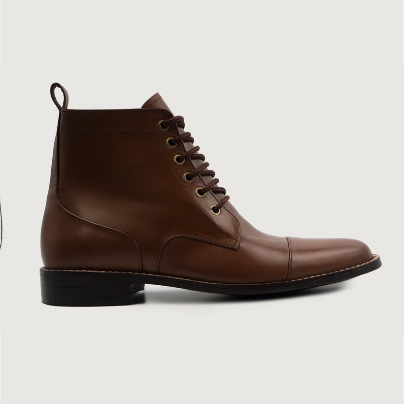 Knight Derby Marrone Stivali in pelle da Uomo