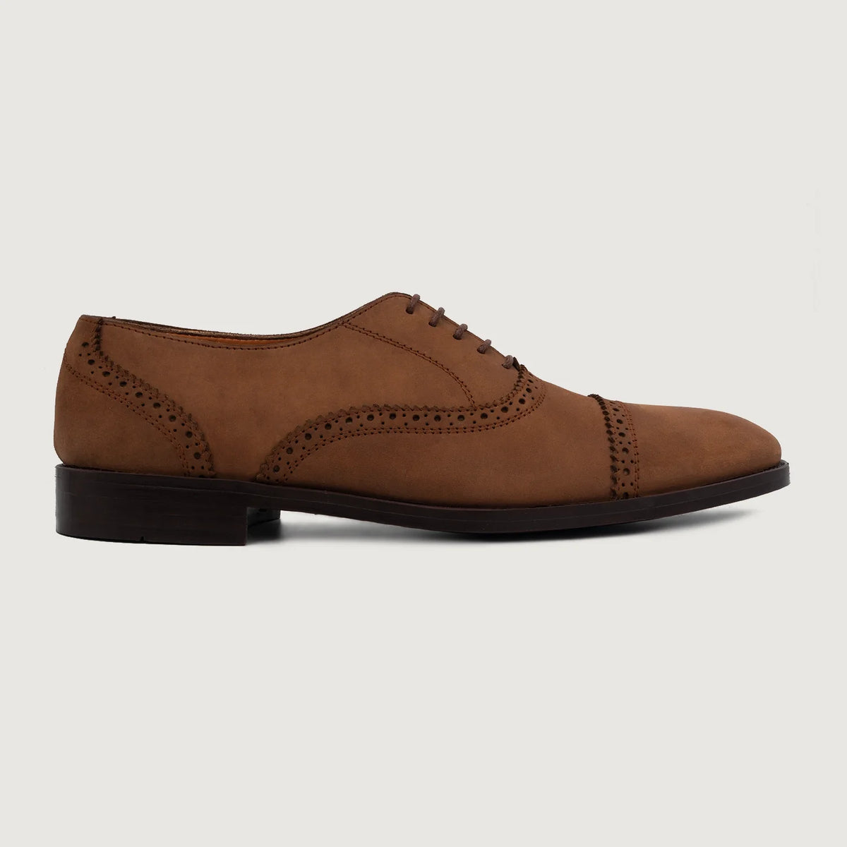 Brown Full-Grain leather Shoes - Costruzione Goodyear a guardolo & dettaglio puntale