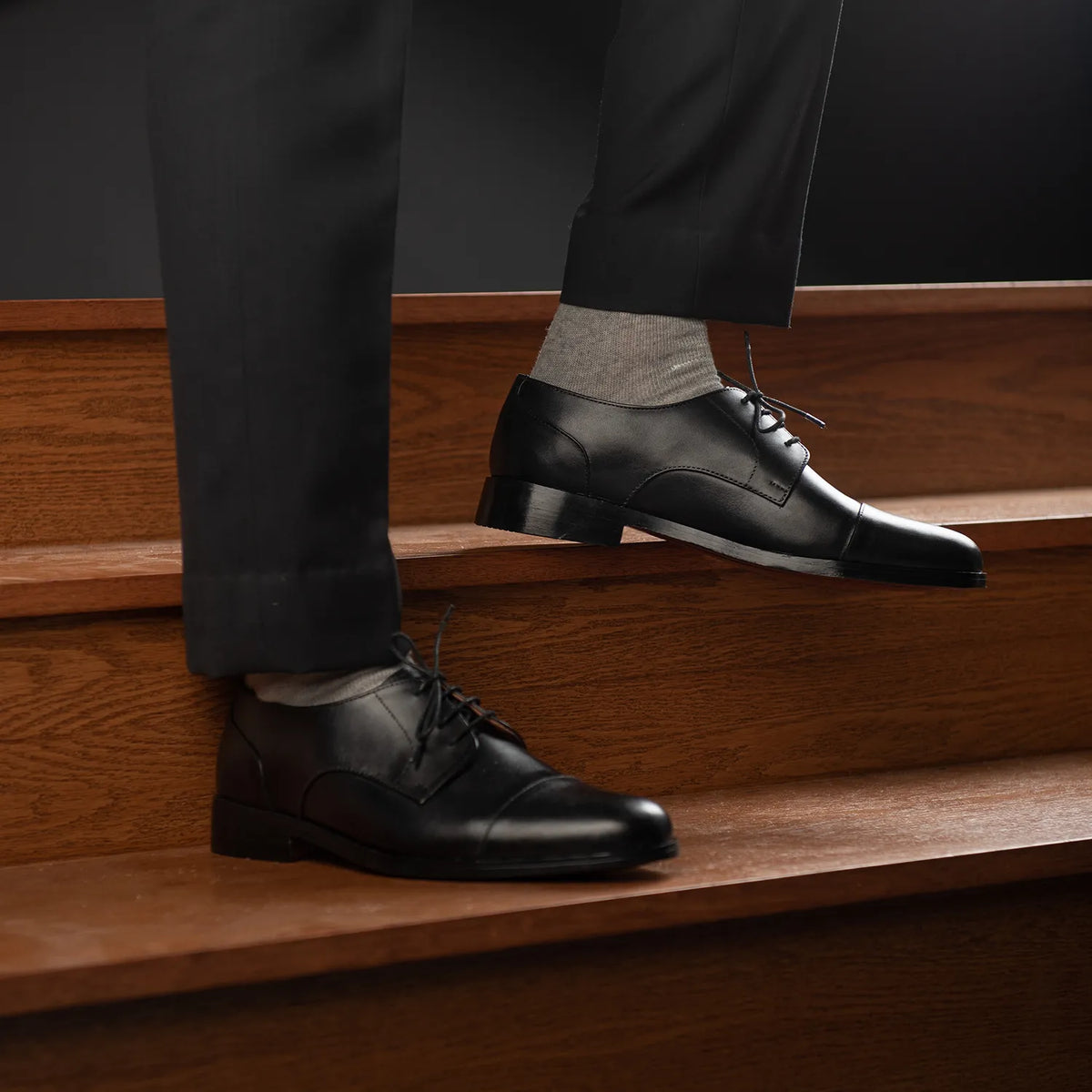 Orlaven Attorney Scarpe Derby in pelle nera da Uomo footwear image 9