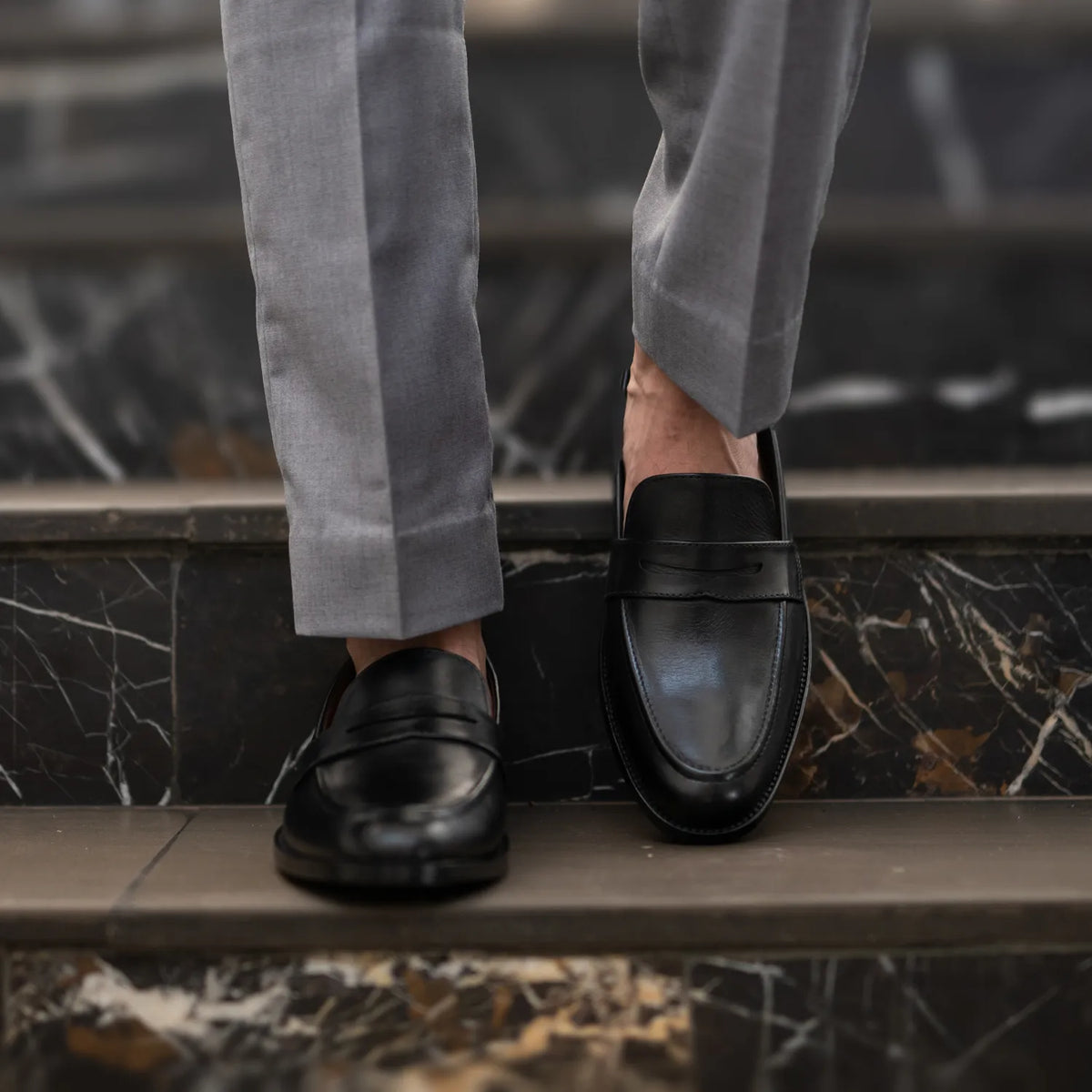 Orlaven Baxton Nero Mocassini in pelle da Uomo footwear image 9