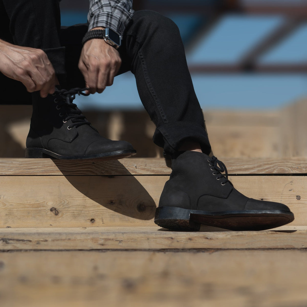 Orlaven Knight Derby Nero Nubuck Stivali in pelle da Uomo footwear image 10