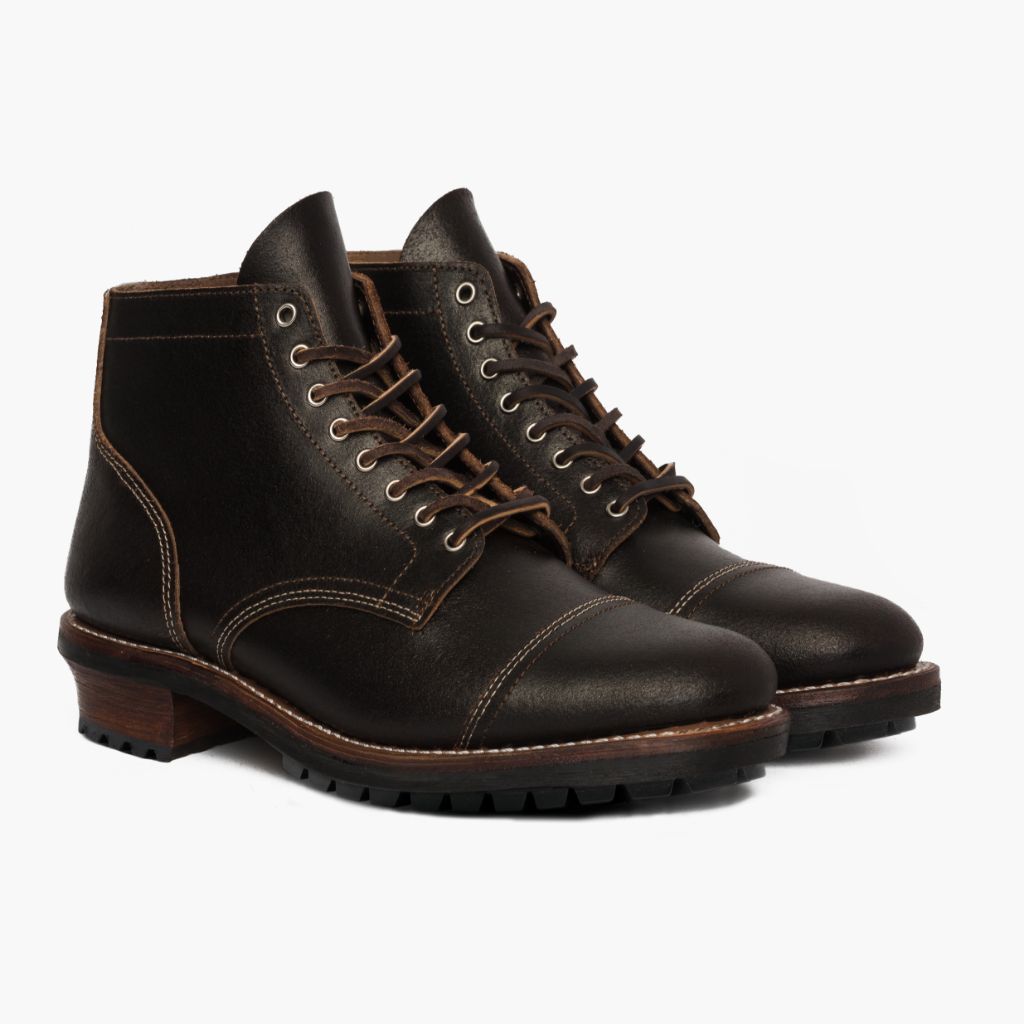 Vanguard Waxed Cacao Stivali in pelle da Uomo For Men in Classic Full-Grain Leather - Vista laterale | Acquista online