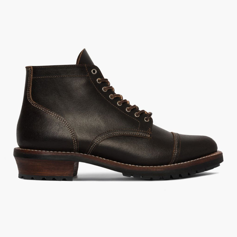 Vanguard Waxed Cacao Leather Boots da Uomo