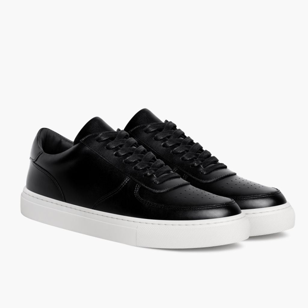 Court Nero Sneakers in pelle da Uomo in vera pelle bovina nera - Vista laterale | Acquista online