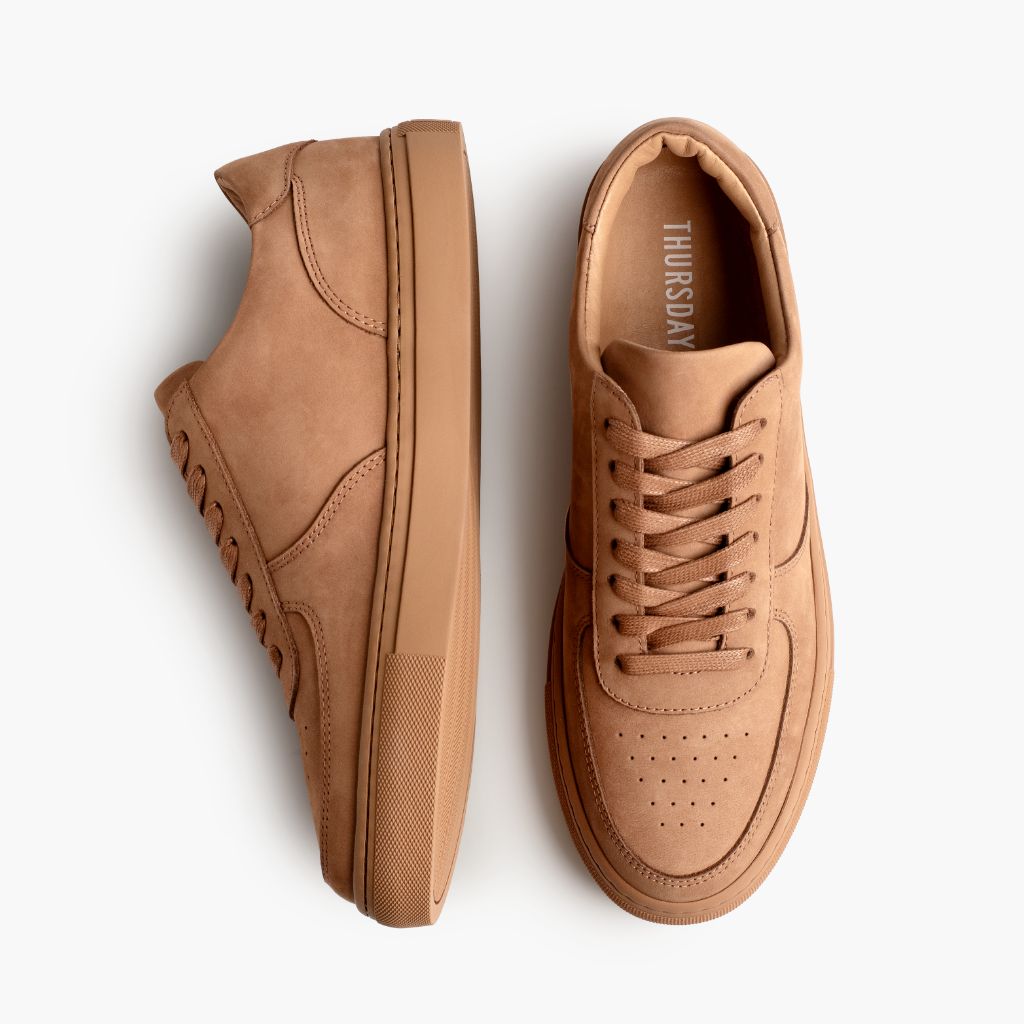 Court Clay Sneakers in pelle da Uomo - Contrafforte tallone rinforzato & doppie cuciture di precisione