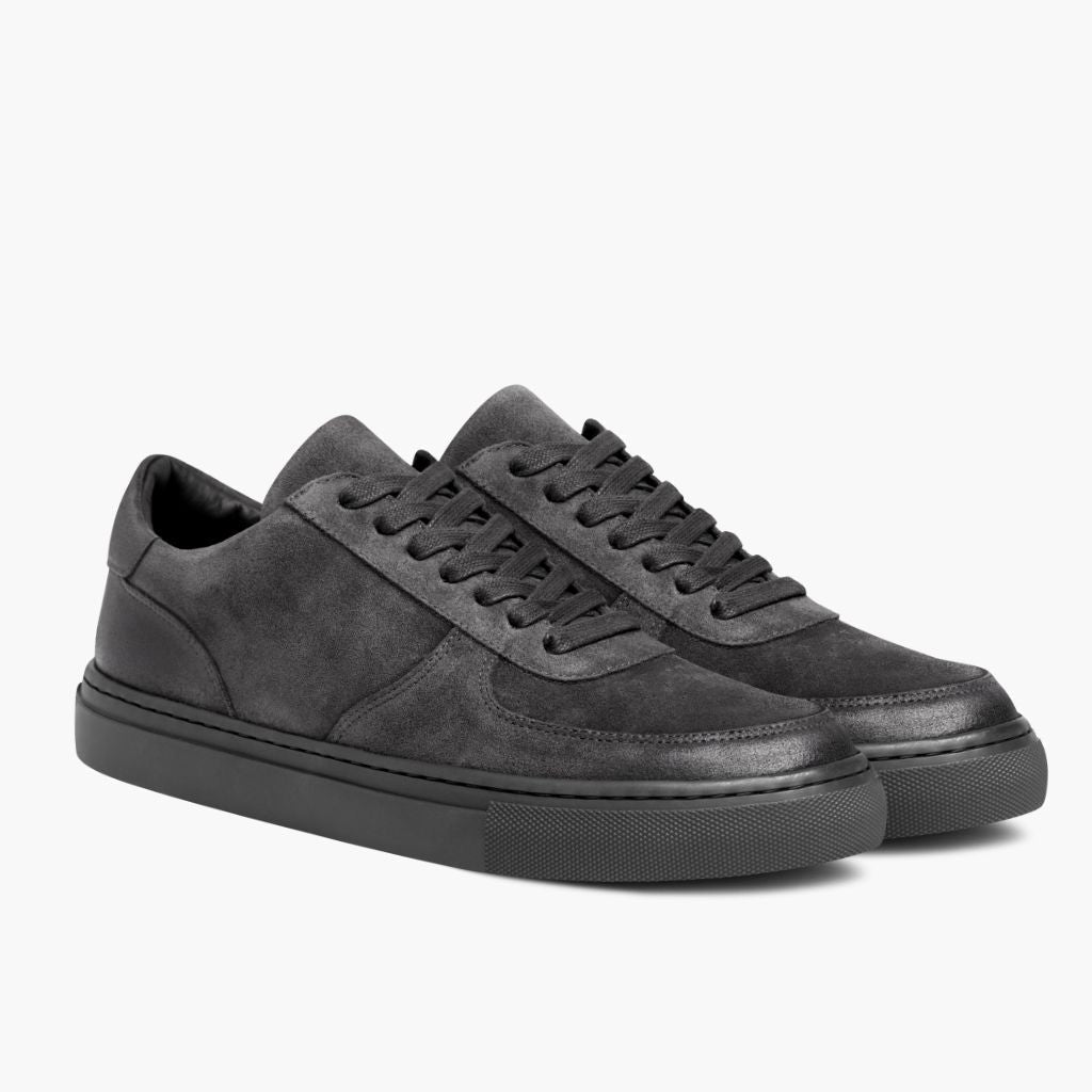 Court Smoke Sneakers in pelle da Uomo in Classic Full-Grain Leather - Vista laterale | Acquista online