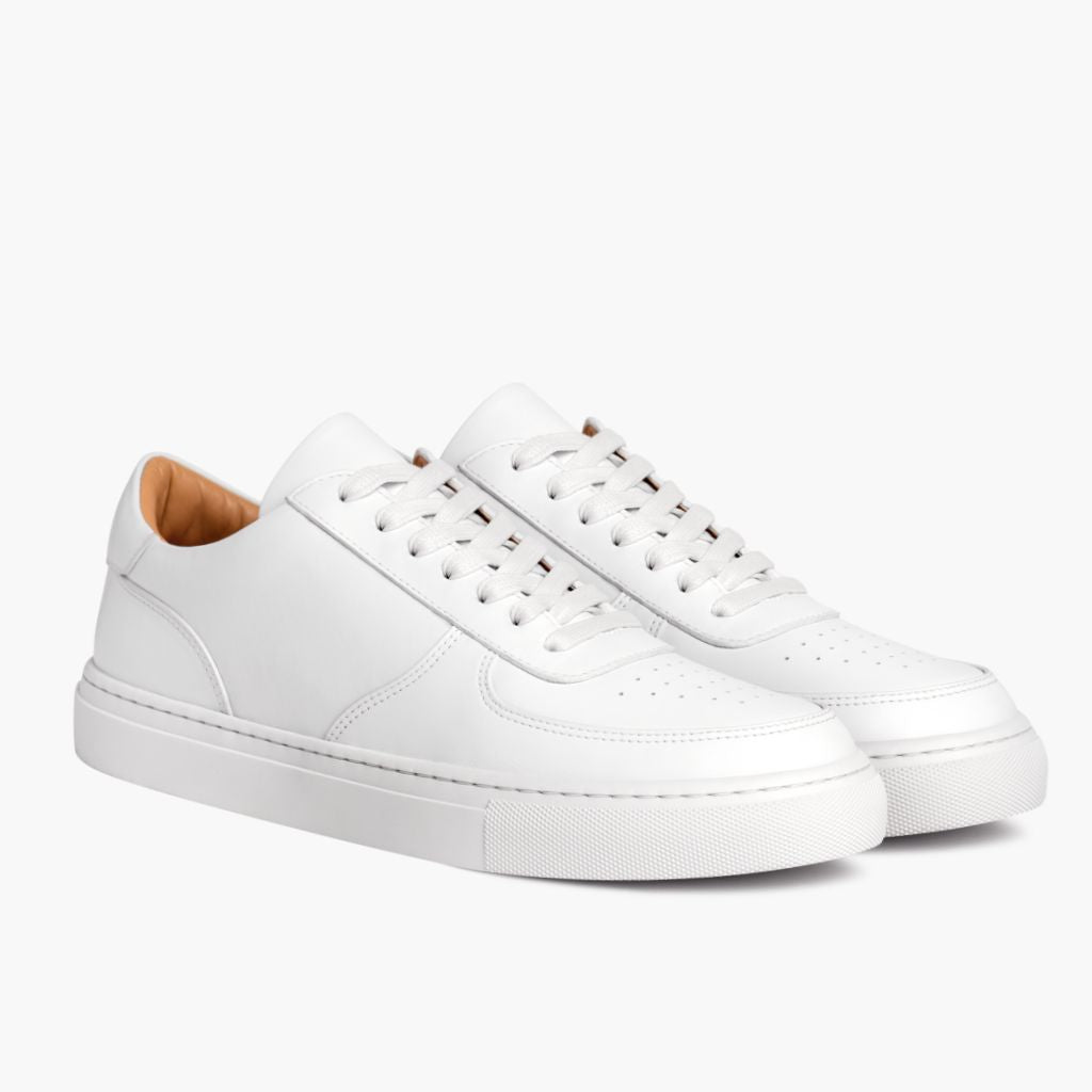 Court Toffee x Off-White Leather Sneakers in White Full-Grain Leather - Vista laterale | Acquista online
