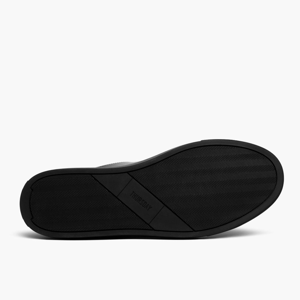 High-Traction Rubber Outsole & Lug Tread Pattern on Encore Jet Nero Sneakers in pelle da Uomo