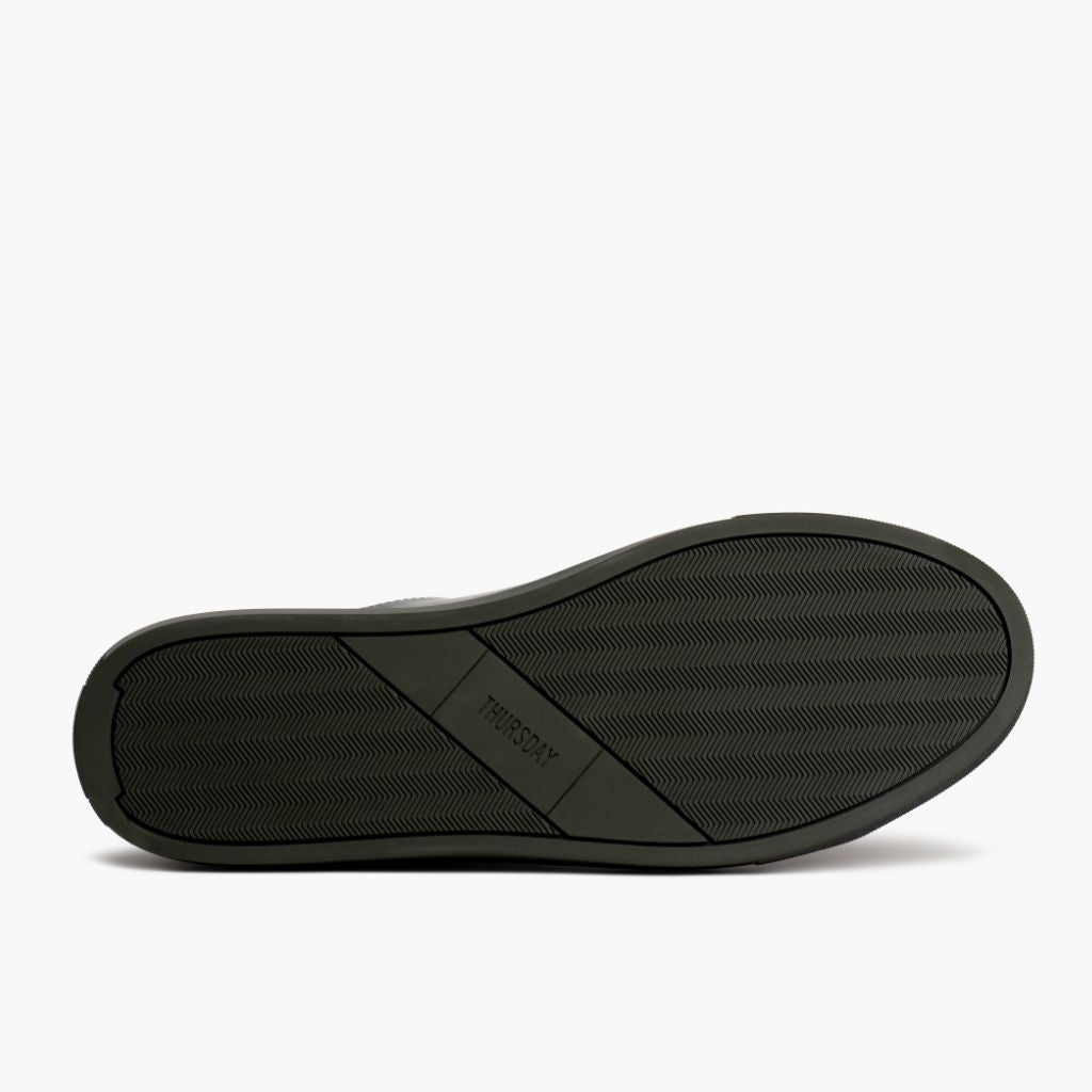 High-Traction Rubber Outsole & Lug Tread Pattern on Encore Forest Sneakers in pelle da Uomo