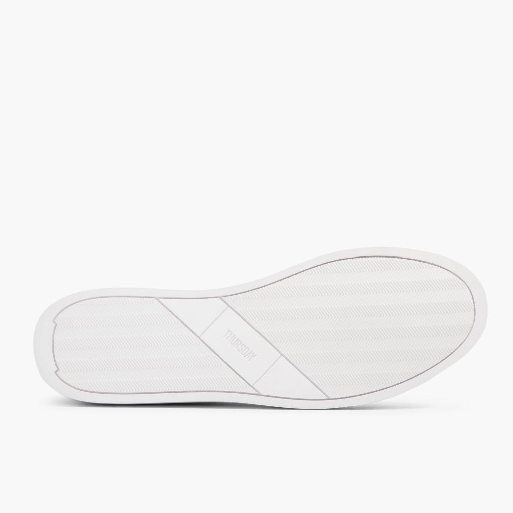 High-Traction Rubber Outsole & Lug Tread Pattern on Encore Bianco Sneakers in pelle da Uomo