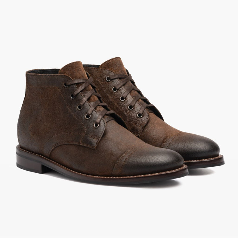 Cadet Mocha Leather Boots da Uomo