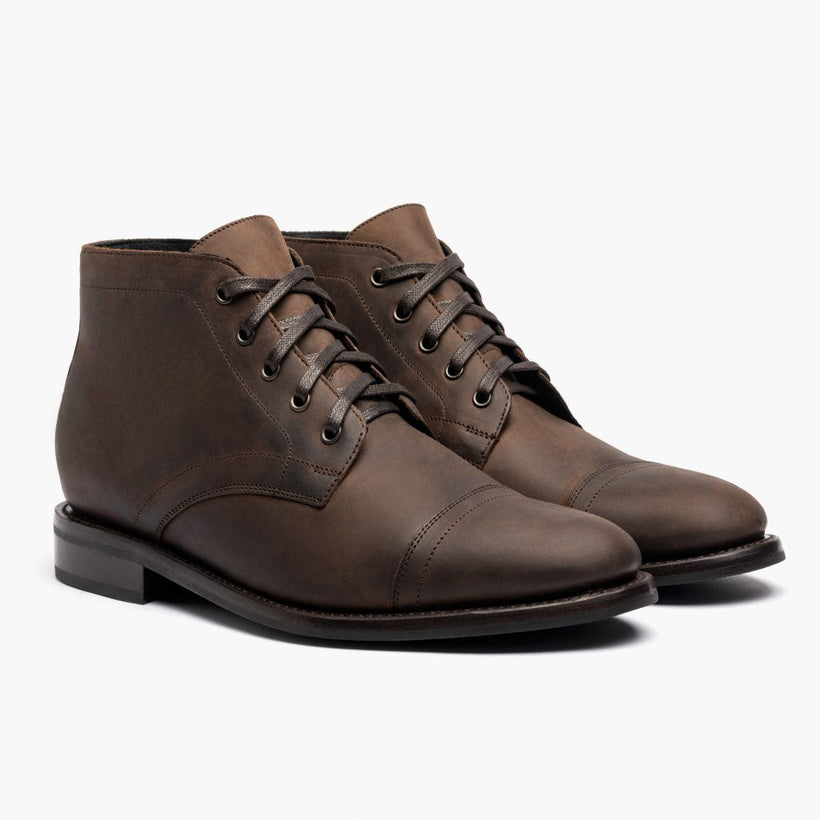 Cadet Tobacco Leather Boots da Uomo