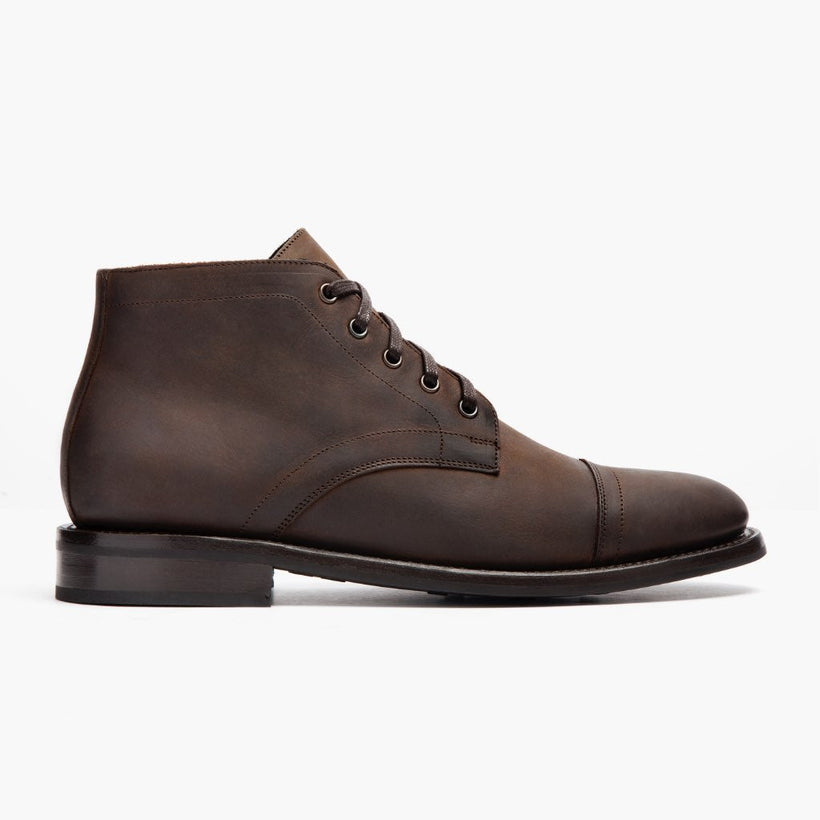 Cadet Tobacco Leather Boots da Uomo