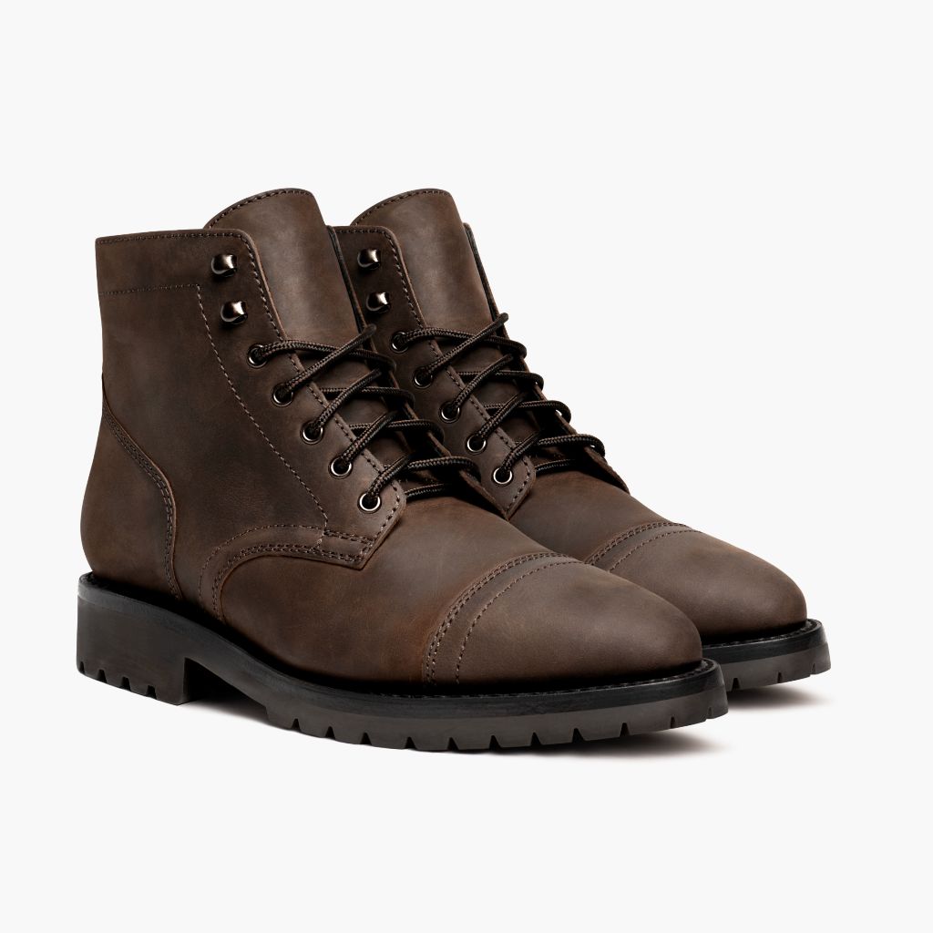 Captain StormKing® Tabacco Stivali in pelle da Uomo in Classic Full-Grain Leather - Vista laterale | Acquista online