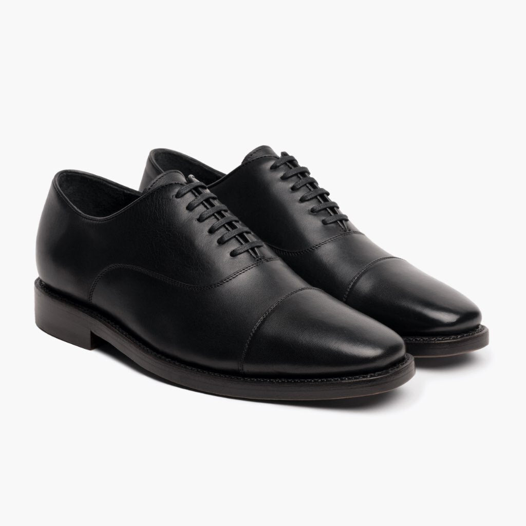Executive Nero Sneakers in pelle da Uomo in vera pelle bovina nera - Vista laterale | Acquista online