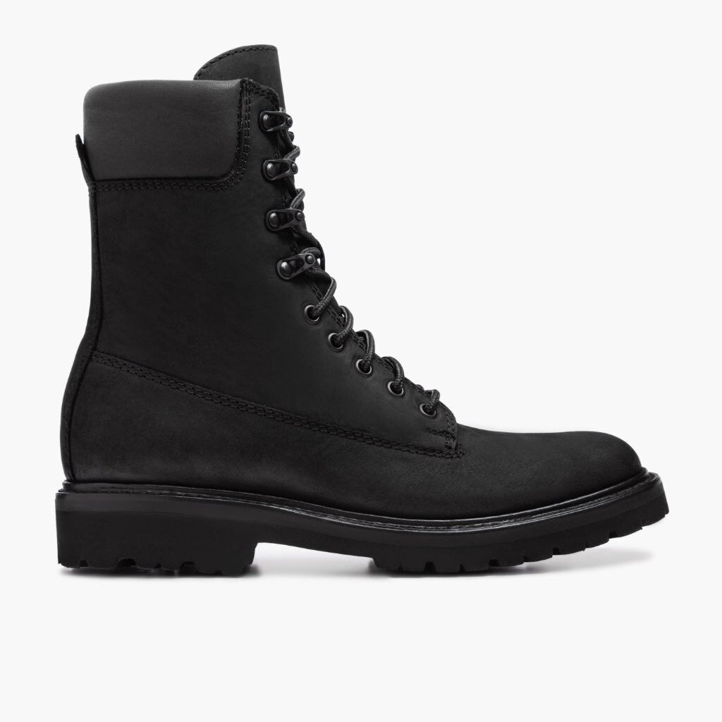 Black Full-Grain leather Boots - Costruzione Goodyear a guardolo & dettaglio puntale