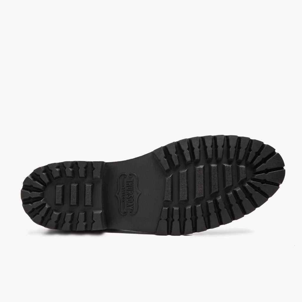 High-Traction Rubber Outsole & Lug Tread Pattern on Legend Bourbon Stivali in pelle da Uomo