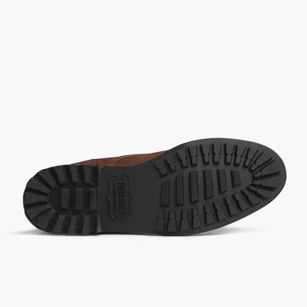 High-Traction Rubber Outsole & Lug Tread Pattern on Logger Adobe dell'Arizona Stivali in pelle da Uomo