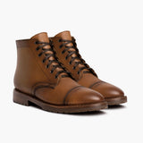 Major Cuero Leather Boots - Reinforced Heel Counter & Precision Double-Row Stitching Detail