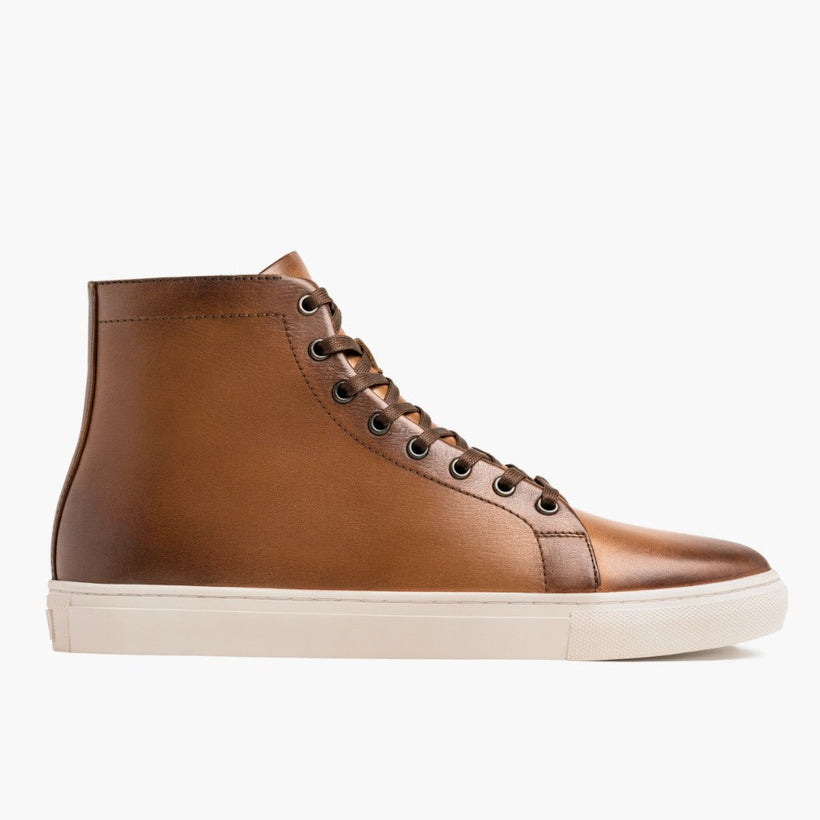 Premier High Top Toffee Leather Sneakers da Uomo