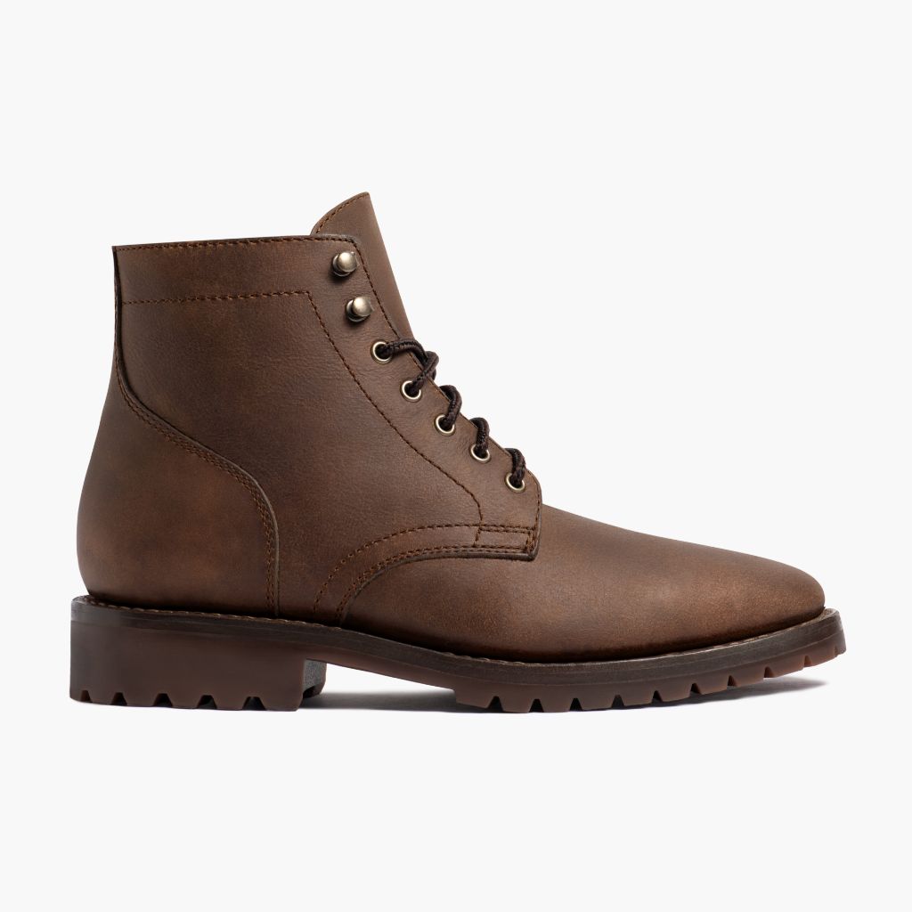 Brown Full-Grain leather Boots - Costruzione Goodyear a guardolo & dettaglio puntale