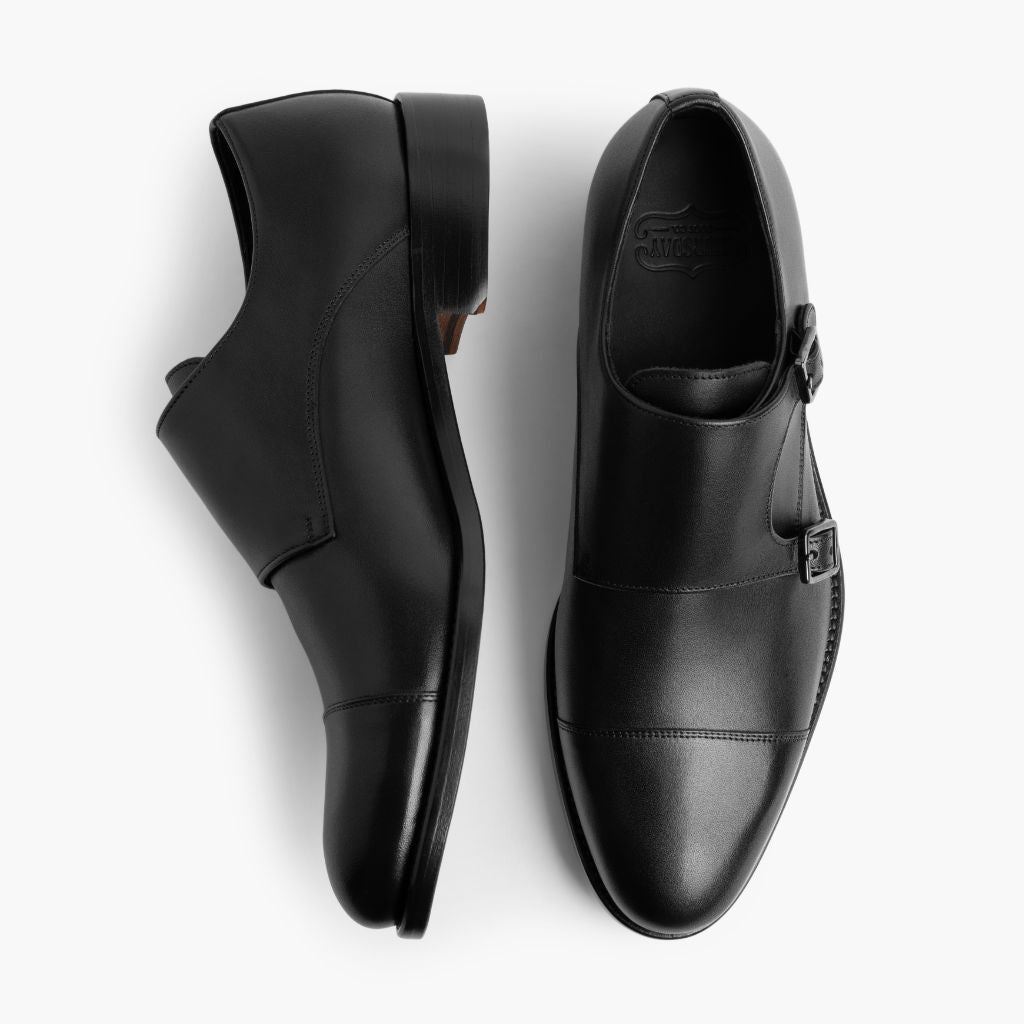 Saint Nero Mocassini in pelle da Uomo For Men - Contrafforte tallone rinforzato & doppie cuciture di precisione