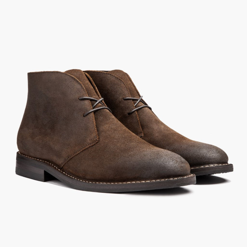 Scout Mocha Leather Boots da Uomo