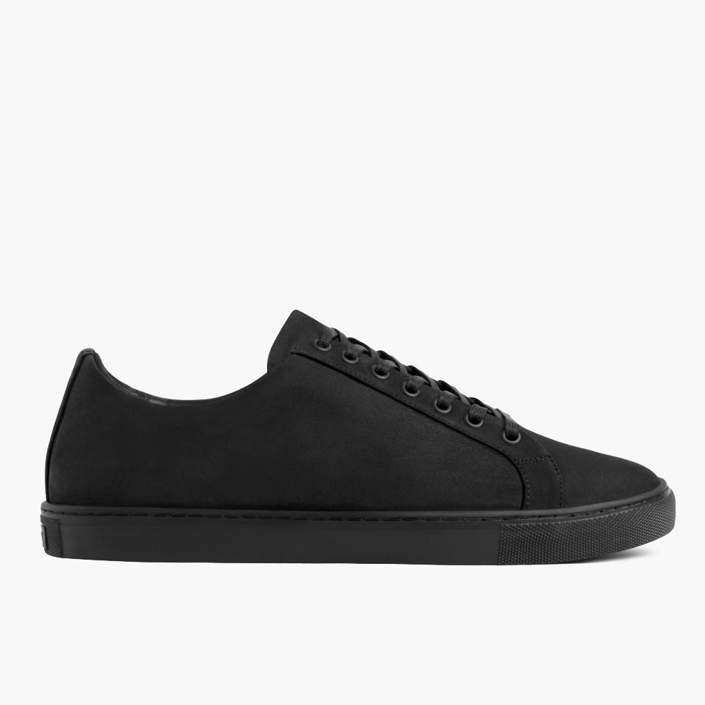 Black Full-Grain leather Sneakers - Costruzione Goodyear a guardolo & dettaglio puntale