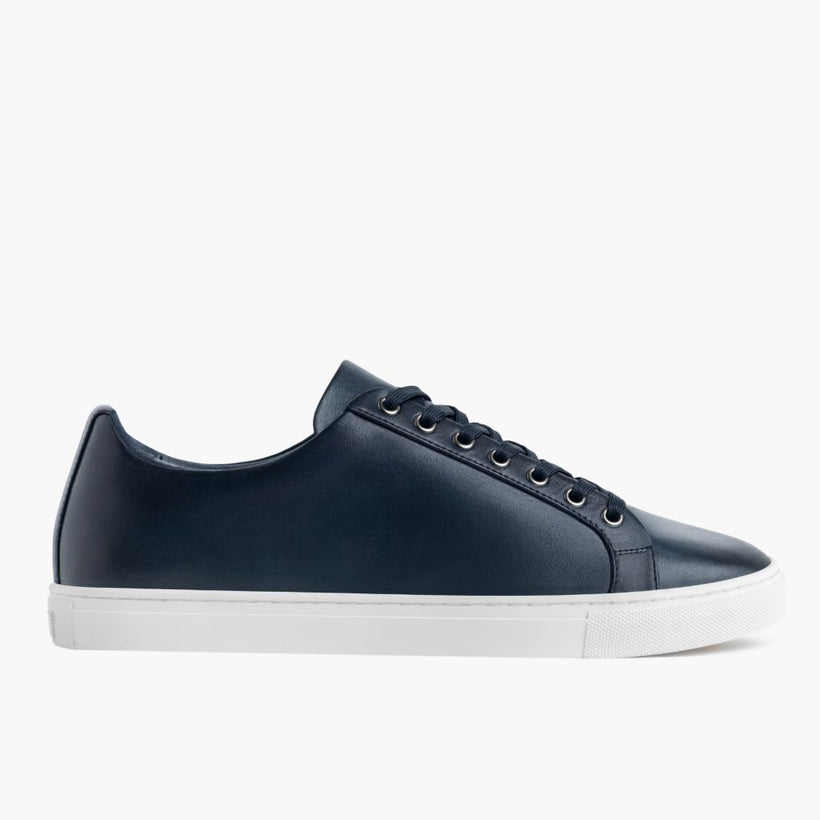 Premier Low Top Deep Blu Leather Sneakers da Uomo