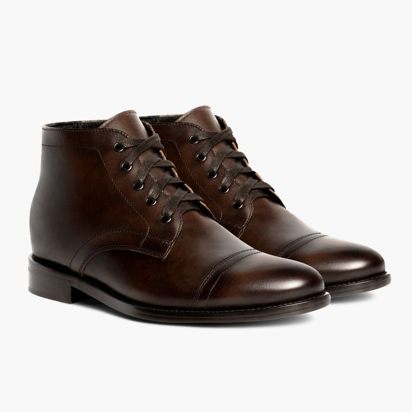 Cadet Rich Mahogany Leather Boots da Uomo