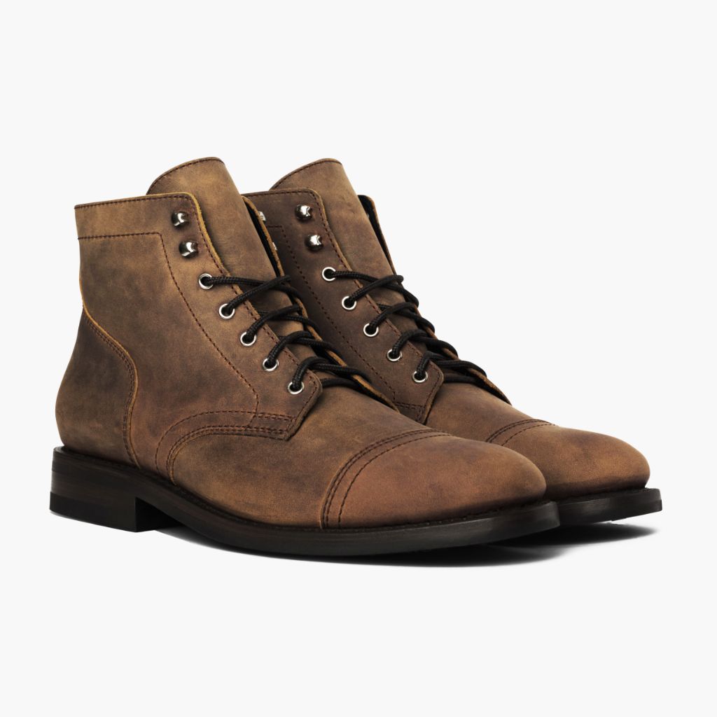 Captain Rame Brunito Stivali in pelle da Uomo in Classic Full-Grain Leather - Vista laterale | Acquista online