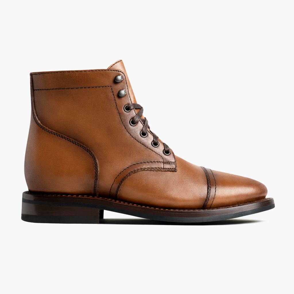 Captain Toffee Stivali in pelle da Uomo - Costruzione Goodyear a guardolo & dettaglio puntale