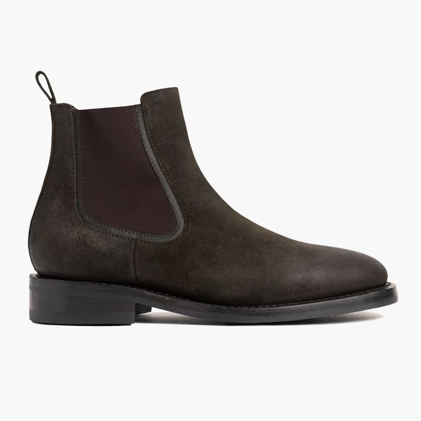 Duke Oliva Scuro Suede Stivali in pelle da Uomo