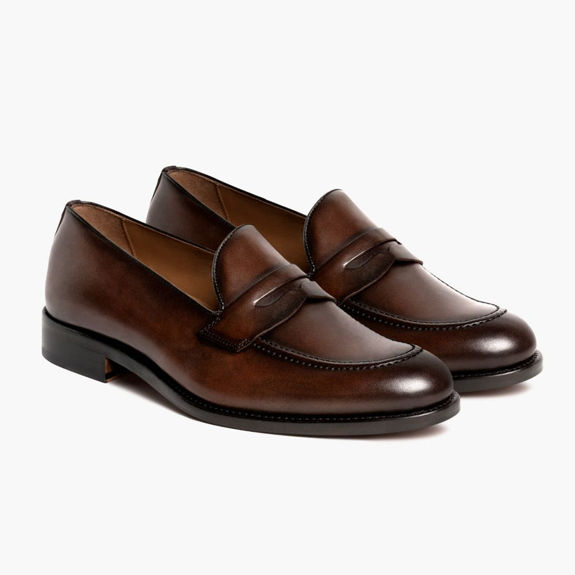 Lincoln Rich Mahogany Leather Sneakers da Uomo