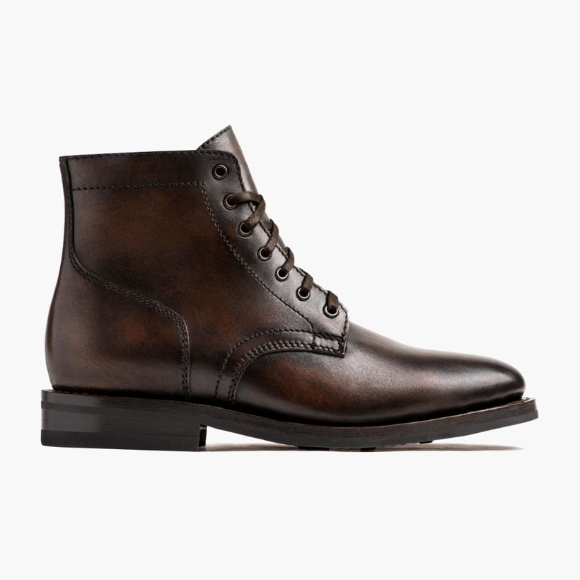 President Nero Coffee Leather Boots da Uomo