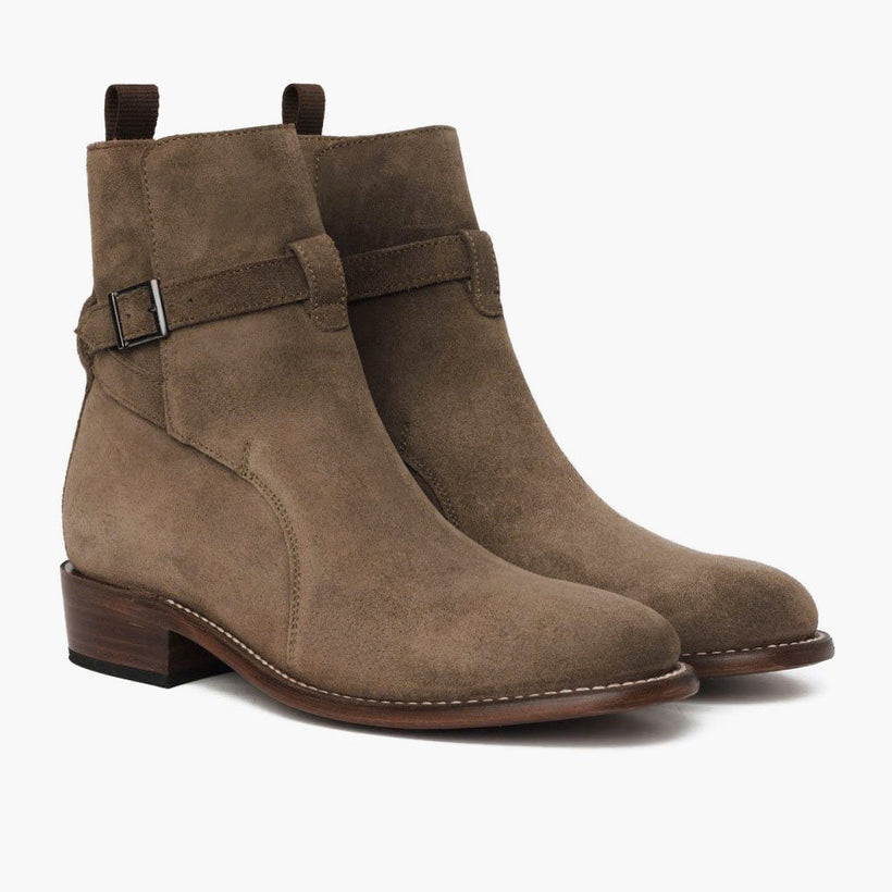 Rogue Taupe Leather Boots da Uomo