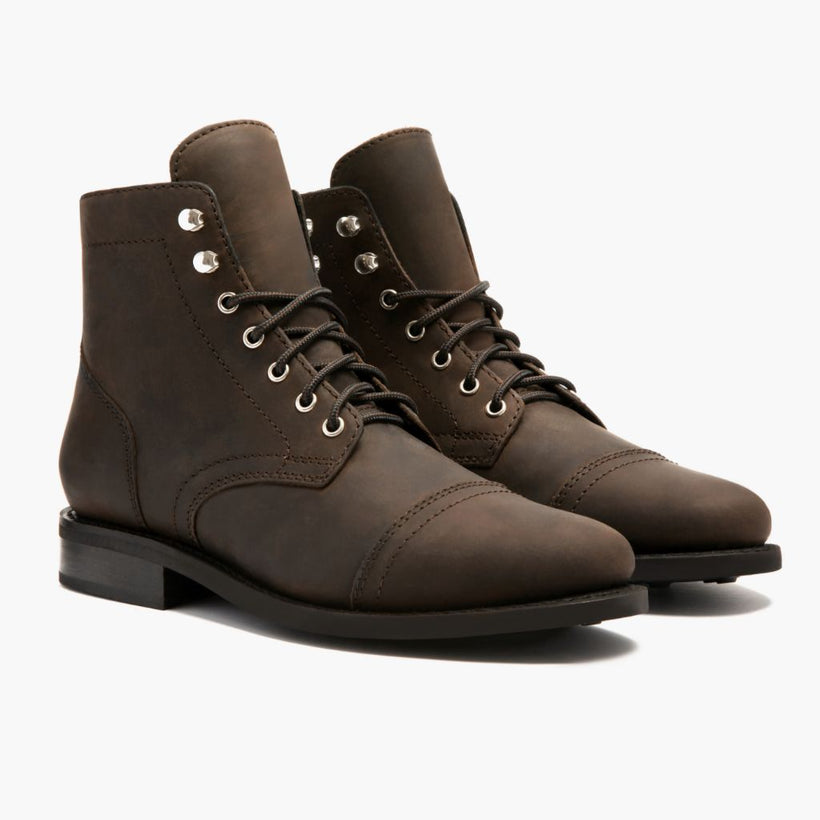 Captain Tobacco Leather Boots da Donna