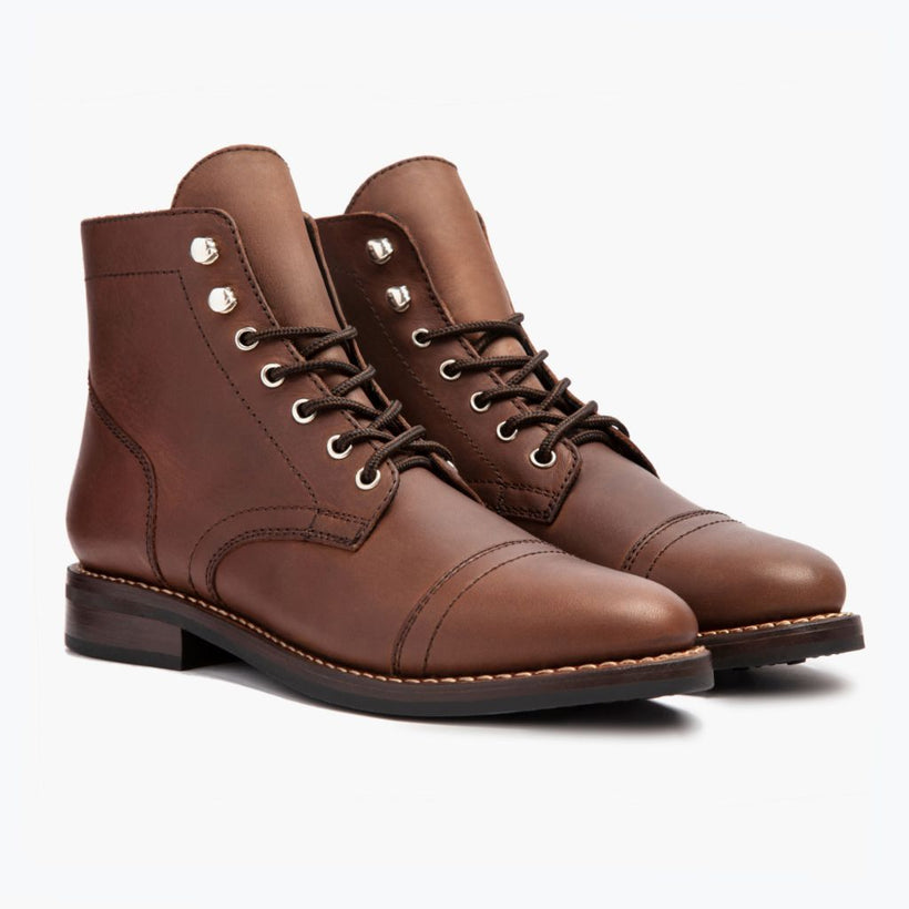 Captain Whiskey Leather Boots da Donna