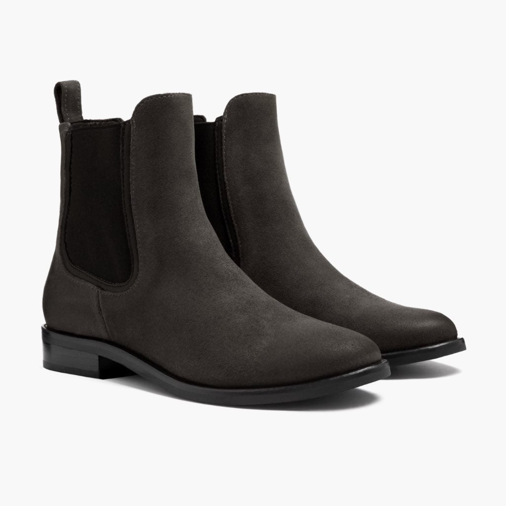 Grey Full-Grain leather Boots - Costruzione Goodyear a guardolo & dettaglio puntale