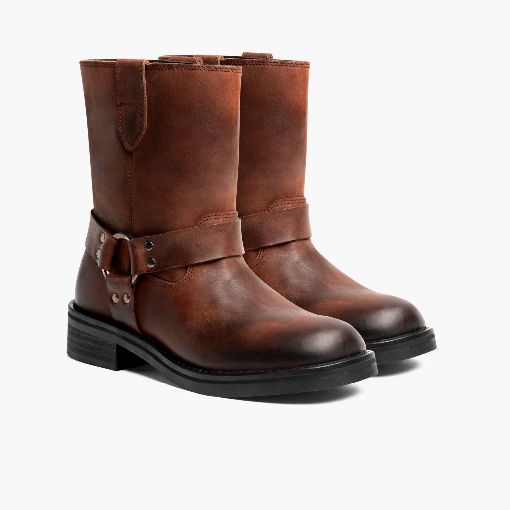 Brown Full-Grain leather Boots - Costruzione Goodyear a guardolo & dettaglio puntale