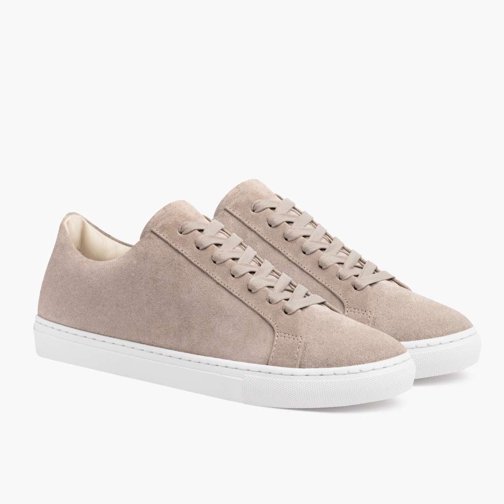 Premier Low Top Latte Sneakers in pelle da Donna in Classic Full-Grain Leather - Vista laterale | Acquista online
