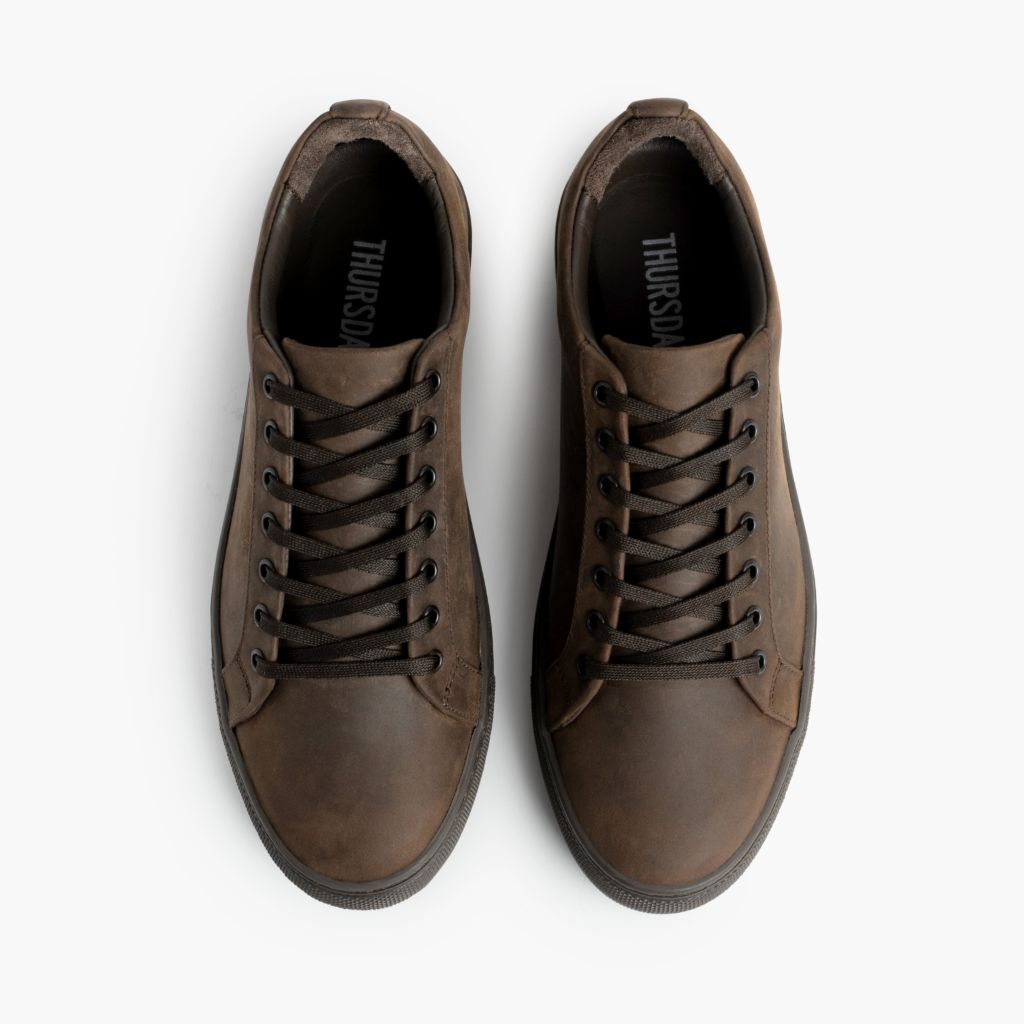 Premier Low Top Tabacco Sneakers in pelle da Donna - Contrafforte tallone rinforzato & doppie cuciture di precisione
