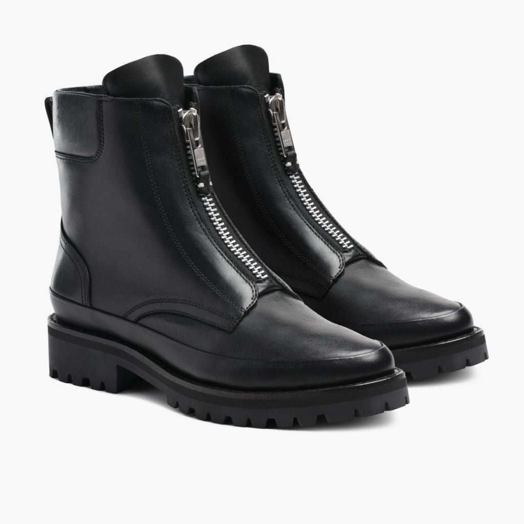 Black Full-Grain leather Boots - Costruzione Goodyear a guardolo & dettaglio puntale