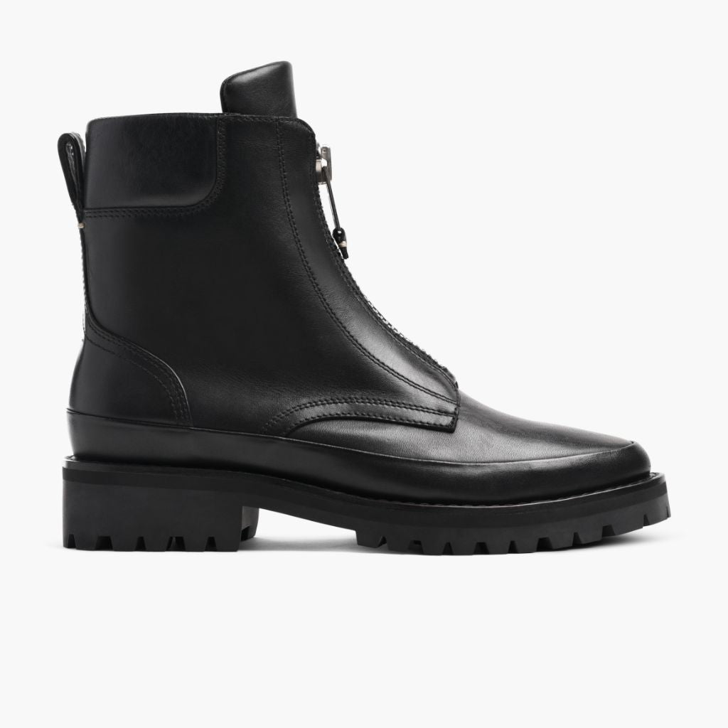 Ryder Nero Stivali in pelle da Donna in vera pelle bovina nera - Vista laterale | Acquista online