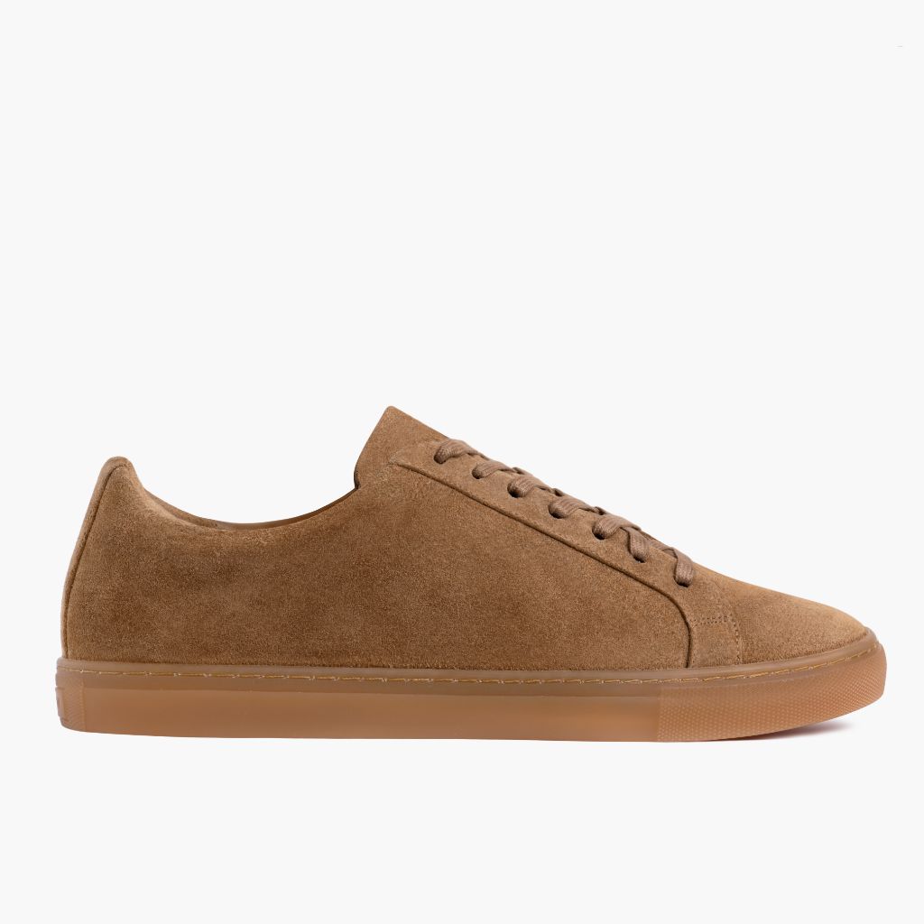 Camel Full-Grain leather Sneakers - Costruzione Goodyear a guardolo & dettaglio puntale