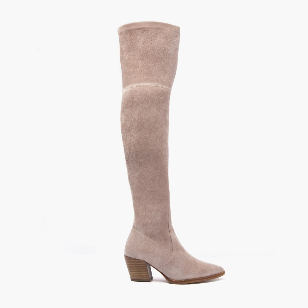 Tempest Sand Stivali in pelle da Donna in Classic Full-Grain Leather - Vista laterale | Acquista online